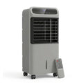 Evaporative air cooler with remote on white background — Gray