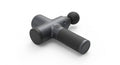 Percussion massage gun on white background — Grey