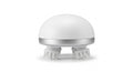 Rechargeable scalp massager on white background — White