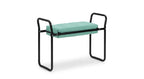 Padded garden kneeler and bench on white background — Green