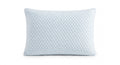 Cooling gel memory foam pillow on white background